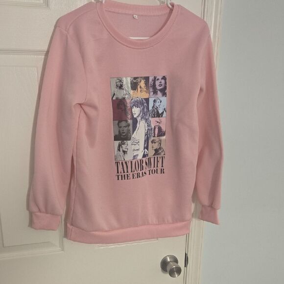 Pink Taylor Swift The Eras Tour Sweatshirt - Picture 1 of 6